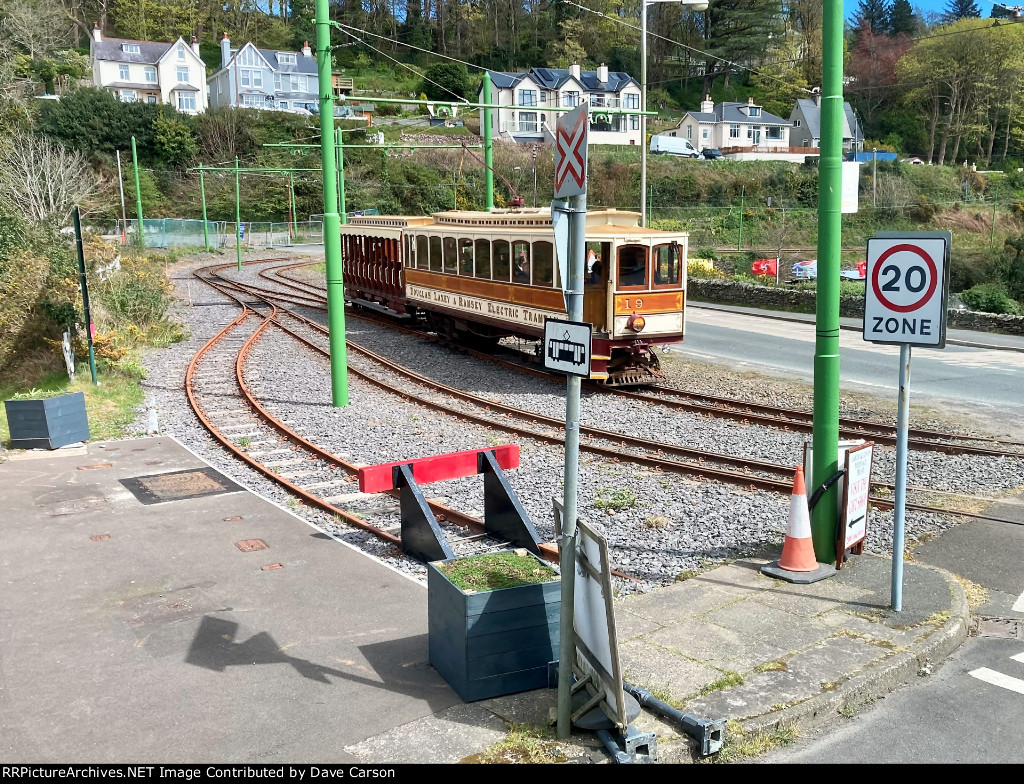 Manx Electric Railway Car 19 and Trailer